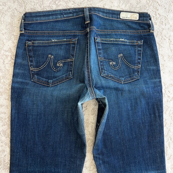 Adriano Goldschmied AG Stilt Roll Up Jeans  27 Cigarette Denim Blue Low Rise - Picture 7 of 7